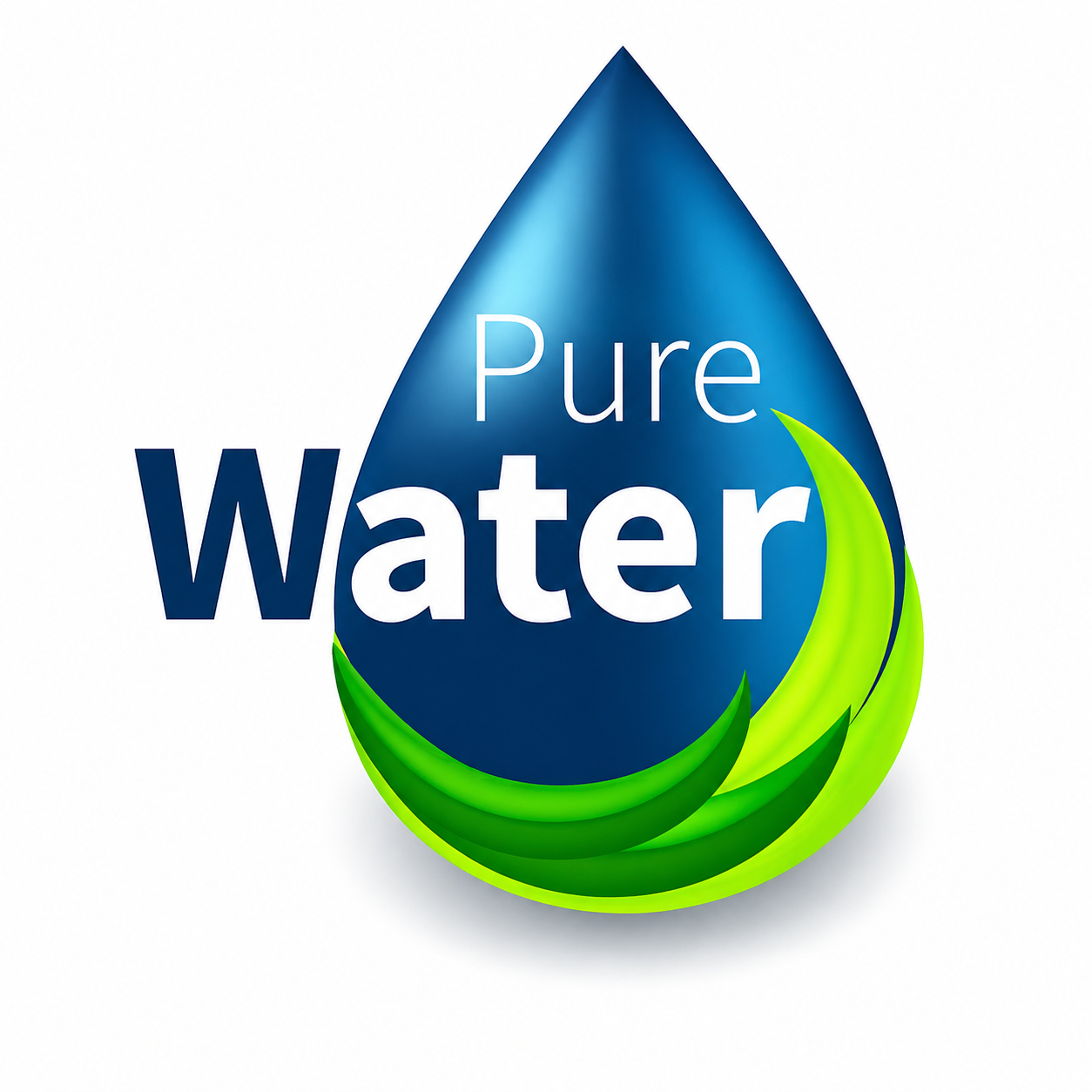 Pure Water droplet logo